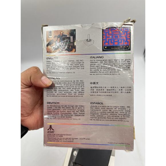 Ms. Pac-Man (Atari 2600, 1988) Game, Box & Manual - CIB CX 2675 - Picture 10 of 13